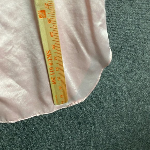 Sarah Morgan Sleepwear Top Large Women's Short Sleeve Pink Polyester Blend L - Picture 8 of 10